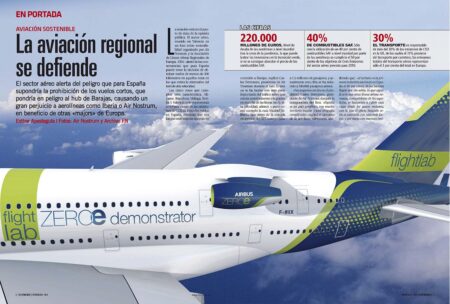 La aviación comercial busca ser cada vez más sostenible.