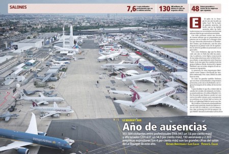 05 Fly News 52 Le Bourget Durante el salón de Le Bourget de este año se han anunciado ventas de aviones por más de 113.000 millones de dólares.