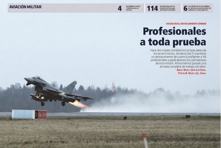 Los Eurofighter del Ala 11 están realizando una excelente labor en su primer destacamento fuera de España.