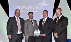 1508-SOFITEC-PREMIOSPIRIT-0 Directivos de Sofitec recogen el premio otorgado por Spirit Aerosystems