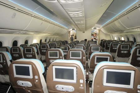 Interior del Boeing 787