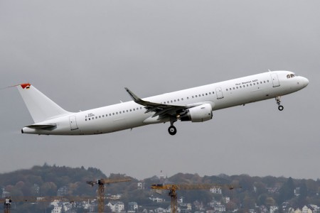 Airbus A321 con sharklets.