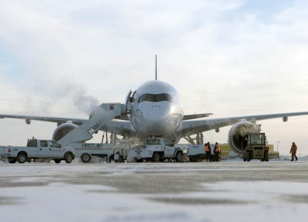 48 técnicos de Airbus han participado en las pruebas de frío extremo del A350.