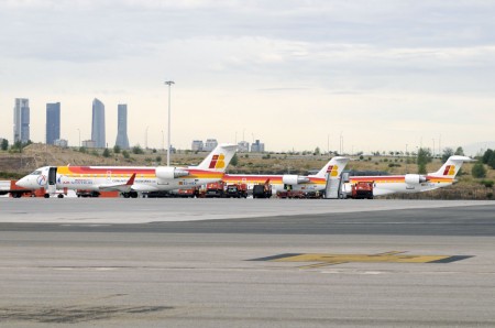 Aviones de Air Nostrum en Barajas