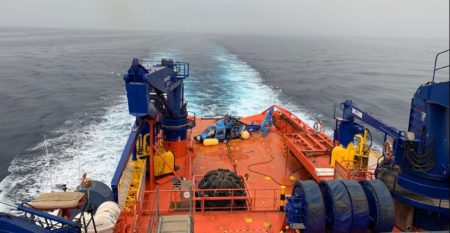 A bordo del Clara Campoamor de Salvamento Marítimo.