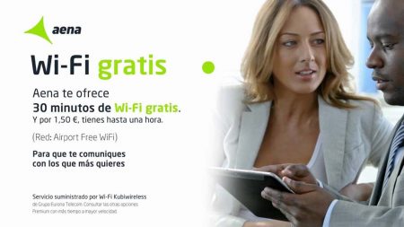 El nuevo servicio wifi en los aeropuertos españoles es una importante mejora respecto al servicio ofrecido hasta ahora