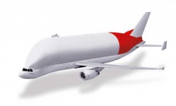 Aernnova-en-Beluga-XL En rojo la parte del Beluga XL que desarrollará y construirá Aernnova