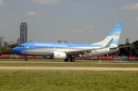 Boeing 737 de Aerolíneas Argentinas.