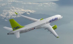 Air Baltic Bombardier CS300 Barcelona y Palma de Mallorca son actualmente los únicos destinos de Air Baltiic en España.