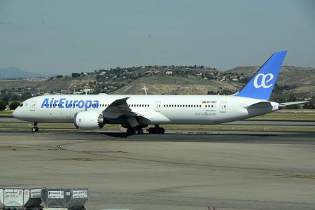 El Boeing 787-9 EC-NCY de Air Europa fue uno de los últimos aviones entregados por Boeing en el tercer trimestre de 2019.