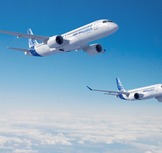 Airbus está haciendo uso de la estructura reforzada diseñada por Bombardier para hacer crecer casi sin cote al A220.