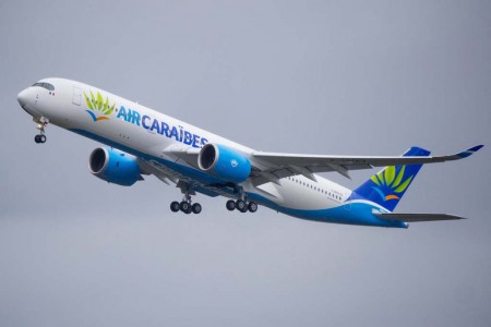 Air Caraibes tiene pedidos seis A350, incluido este que le acaba de ser entregado.