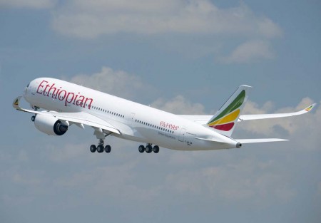 El primer A350 de Ethiopian Airlines, msn 040, ha sido matriculado ET-ATQ y bautizado Simen Mountains