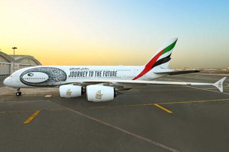 Airbus A380 A6-EVK de Emirates.