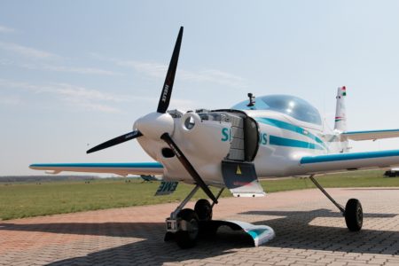 HA-XEF, el prototipo de avión eléctrico de Siemens y Airbus accidentado en Budapest.