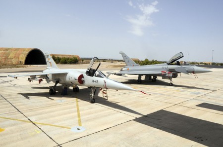 Mirage F.1 y Eurofighter del Ala 14