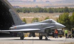 Ala14_02 Los Eurofighter del Ala 14 mantienen de momento los indicativos del Ala 11 de Morón.