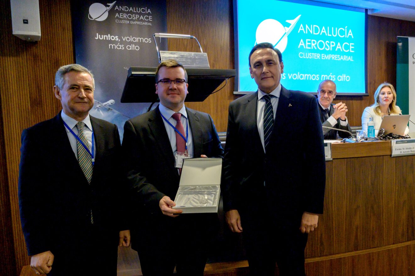 José Miguel Moreno de Solarmems premio Andalucía Aerospace