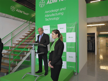 Pedro Agustín del Castillo, presidente del grupo Binter, en la inauguración de ADM Tech