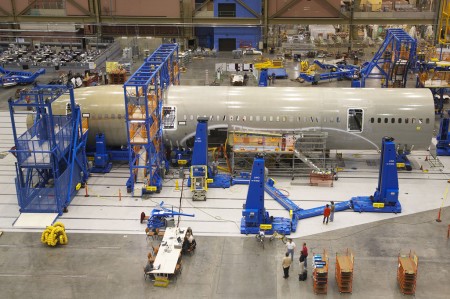 Cadena de montaje del Boeing 787