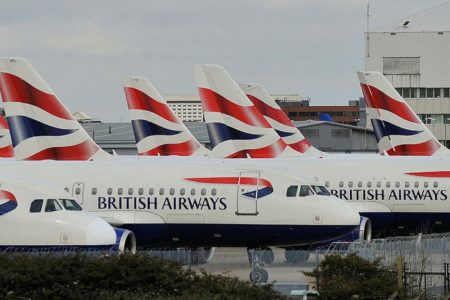 Aviones de British Airways en el aeropuerto de Londres Heathrow.