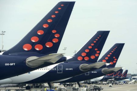 Aviones de Brussels Airlines en el aeropuerto de Bruselas.