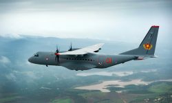 C295 Kazastan El primer C295 de Kazajistán durnate uno de sus vuelos de prueba desde Sevilla.