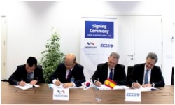 CESA Corea firma Acto de la firma del contrato entre CESA y la empresa coreana