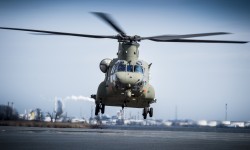 CH47 Chinook Reino Unido 35 años después de la primera entrega, Boeing recibe su último Chinook.