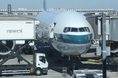 Cathay Pacific opera a Madrid con sus Boeing 777-300ER.