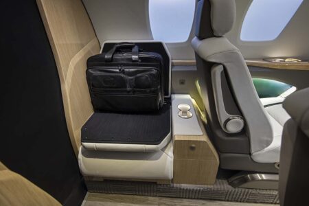 Nuevo asiento plegable opcional para el Cessna Citation M2 GEN2.