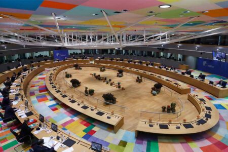 Sala del Consejo de la Unión Europea.