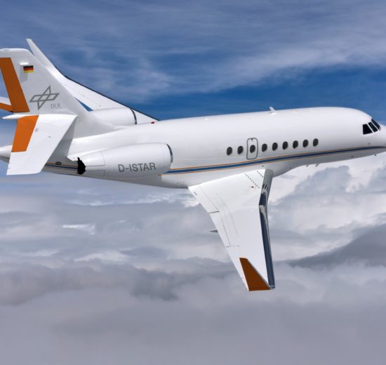 El Falcon 2000LX que operará el DLR fue usado por Dassault para pruebas de vuelo y desarrollo.