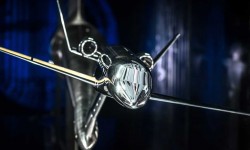 Dassault Ejecutivo futuro Modelo de túnel de viento de una posible configuración de un avión ejecutivo avanzado en estudio por Dassault.