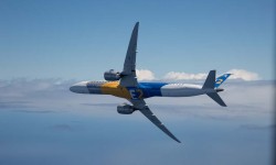 E195-E2 First Flight-07 En el primer trimestre de 2017 voló el segundo miembro de la familia Embraer E2, el E195-E2.