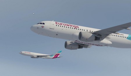 Airbus A320 y A330 con colores de Eurowings