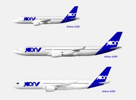Joon contará con Airbus A320, A340 y A350, estos últimos los primeros que tenía que recibir Air France.