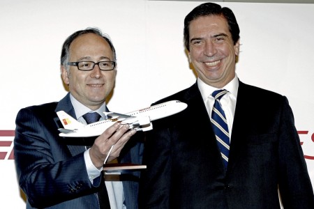 Luis Gallego (izquierda) sustituyó a Rafael Sánchez Lozano (derecha) como consejero delegado de Iberia y después a Antonio Vázquez como presidente.