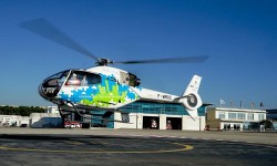 H120 Clean Sky Vuelo de prueba del helicóptero H120 equipado con el motor de pistón V8.