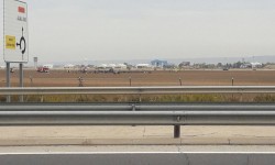 Accidente F-18 Foto cedida por un testigo del accidente a Fly News