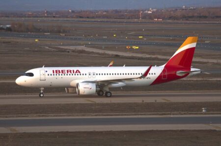 El Airbus A320 EC-NTA, uno de los dos que Iberia acaba de incorporar.