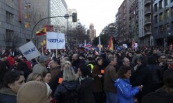 Iberia02 Los empleados de Iberia se han manifestado reiteradamente por lo que consideran es un plan para cerrar la empresa por parte de la actual directiva.