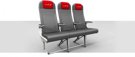 Nuevos asientos delgados de Iberia Express.