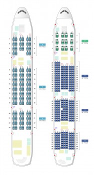 Plan de asientos del A380 de Korean Air