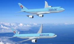 Korean es junto a Lufthansa la única aerolínea que ha  comprado el Boeing 747-8 Intercontinental.