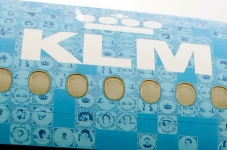 Detalle del Boeing 777 de KLM