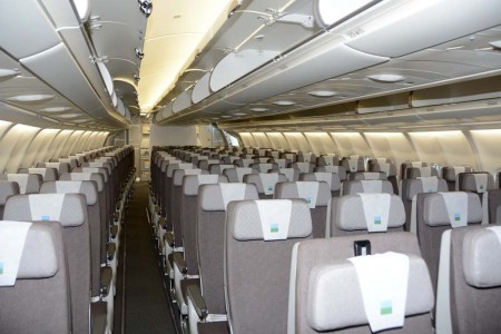 Asientos de clase turista del Airbus A330 de Level.