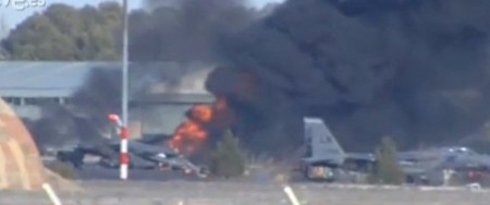 Accidente en la base aérea de Los Llanos