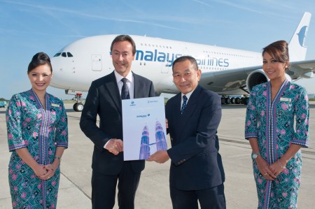 Entrega del primer Airbus A380 de Malaysia Airlines