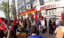Manifestación trabajadores iberia
